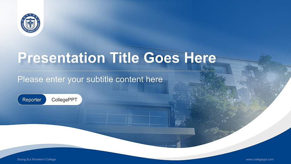 Soong Eui Women’s College Lecture Sharing and Networking Event PPT Template16:9 ratio PPT effect preview image