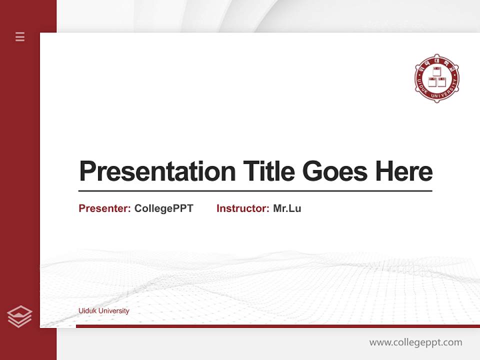 Uiduk University Thesis Proposal/Graduation Defense PPT Template4:3 ratio PPT effect preview image5