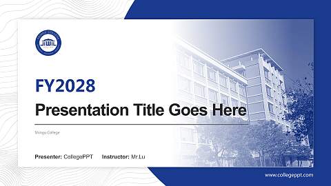 Shingu College Academic Presentation/Research Findings Report PPT Template