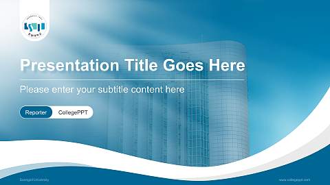 Soongsil University Lecture Sharing and Networking Event PPT Template