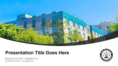 Sungkonghoe University Course/Courseware Creation PPT Template