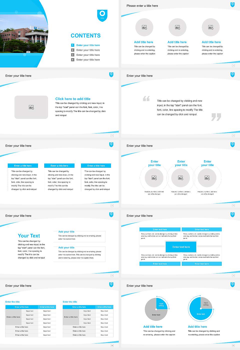 Yeojoo Institute of Technology Course/Courseware Creation PPT Template16:9 ratio PPT effect preview image2