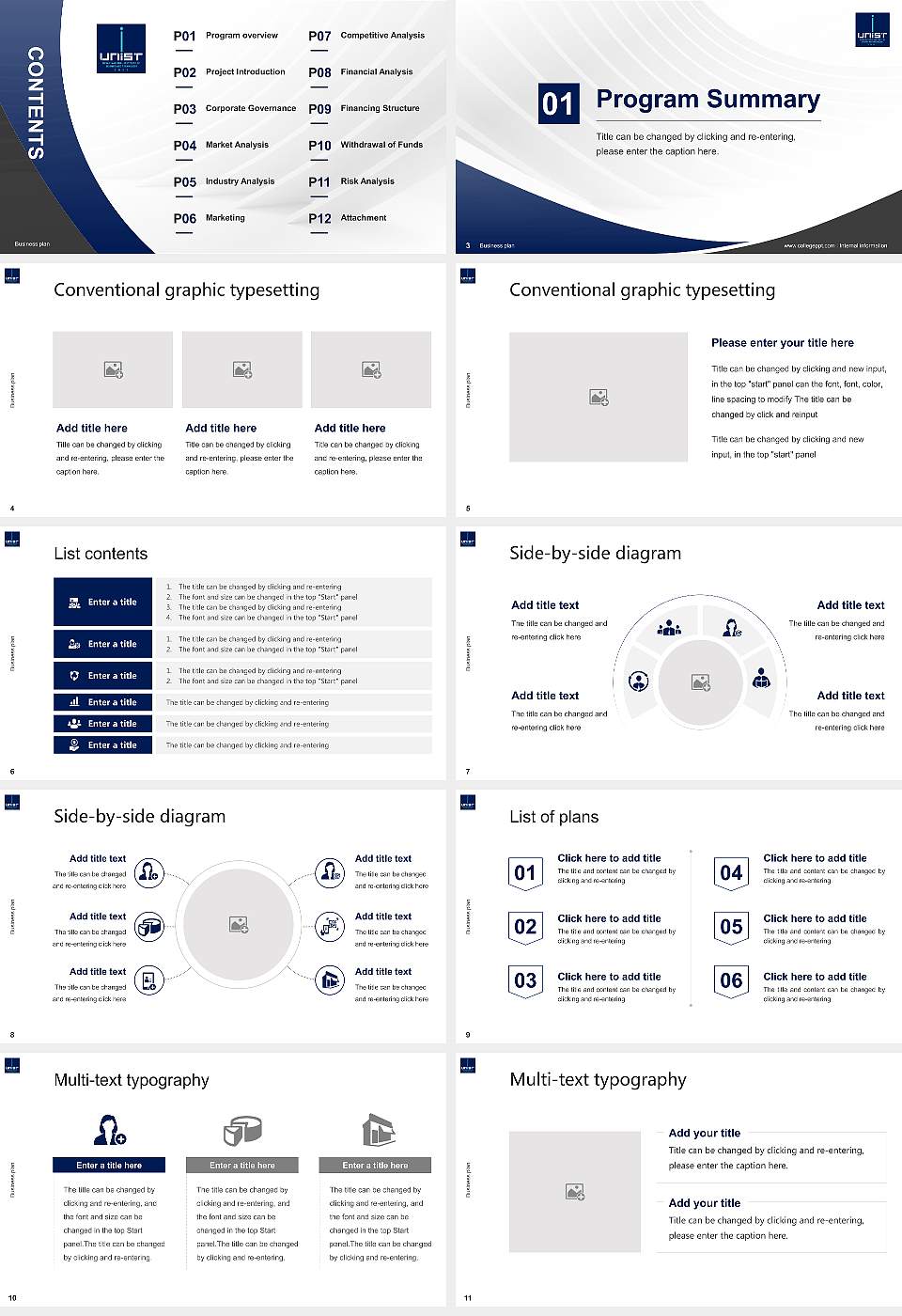 Ulsan National Institute of Science and Technology Competition/Entrepreneurship Contest PPT Template16:9 ratio PPT effect preview image2
