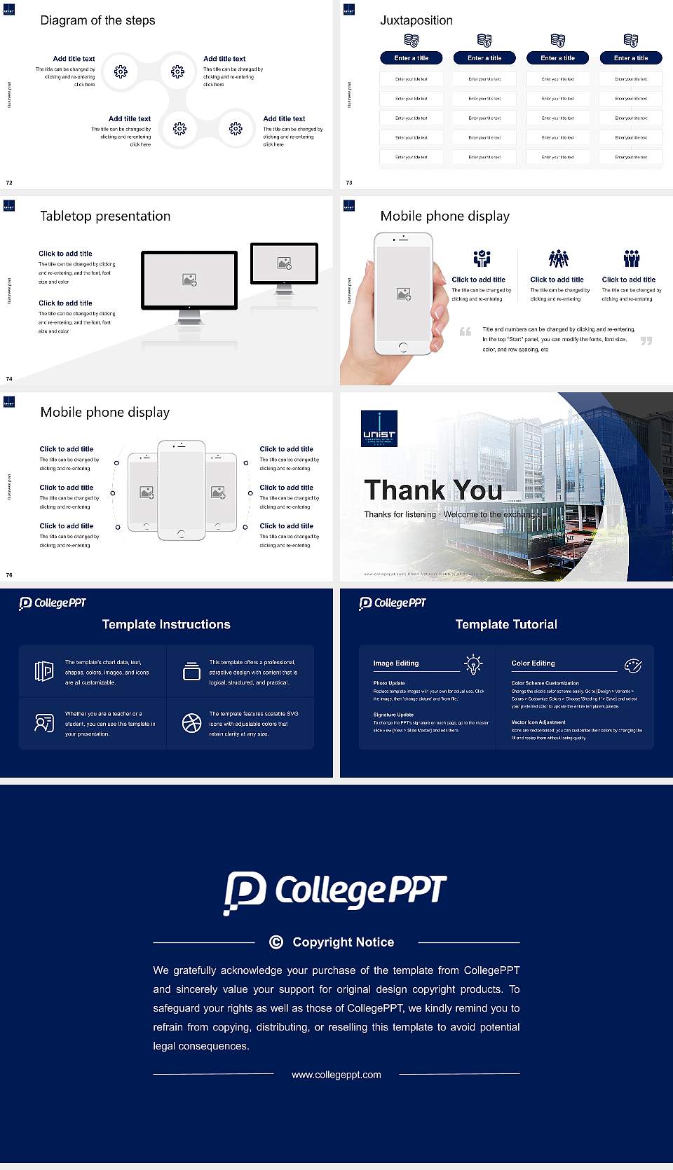 Ulsan National Institute of Science and Technology Competition/Entrepreneurship Contest PPT Template16:9 ratio PPT effect preview image9