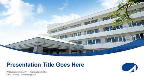 Ashiya University Course/Courseware Creation PPT Template