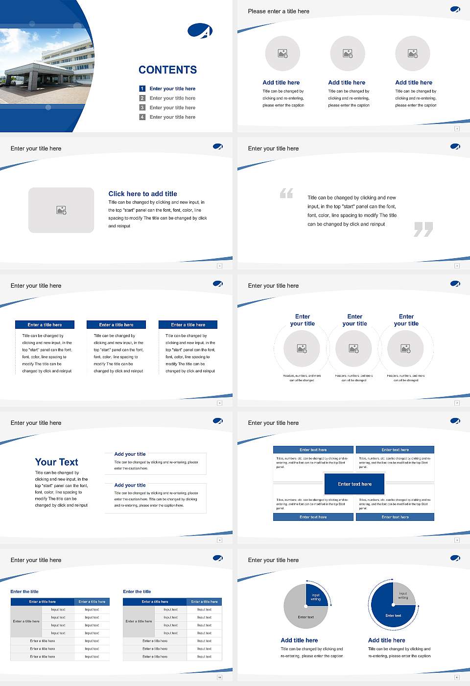 Ashiya University Course/Courseware Creation PPT Template16:9 ratio PPT effect preview image2
