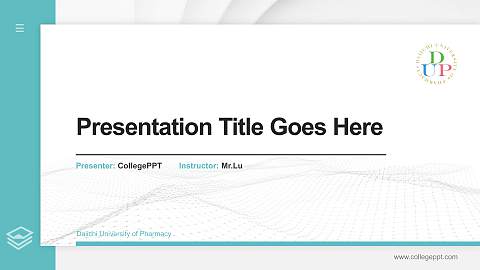 Daiichi University of Pharmacy Thesis Proposal/Graduation Defense PPT Template