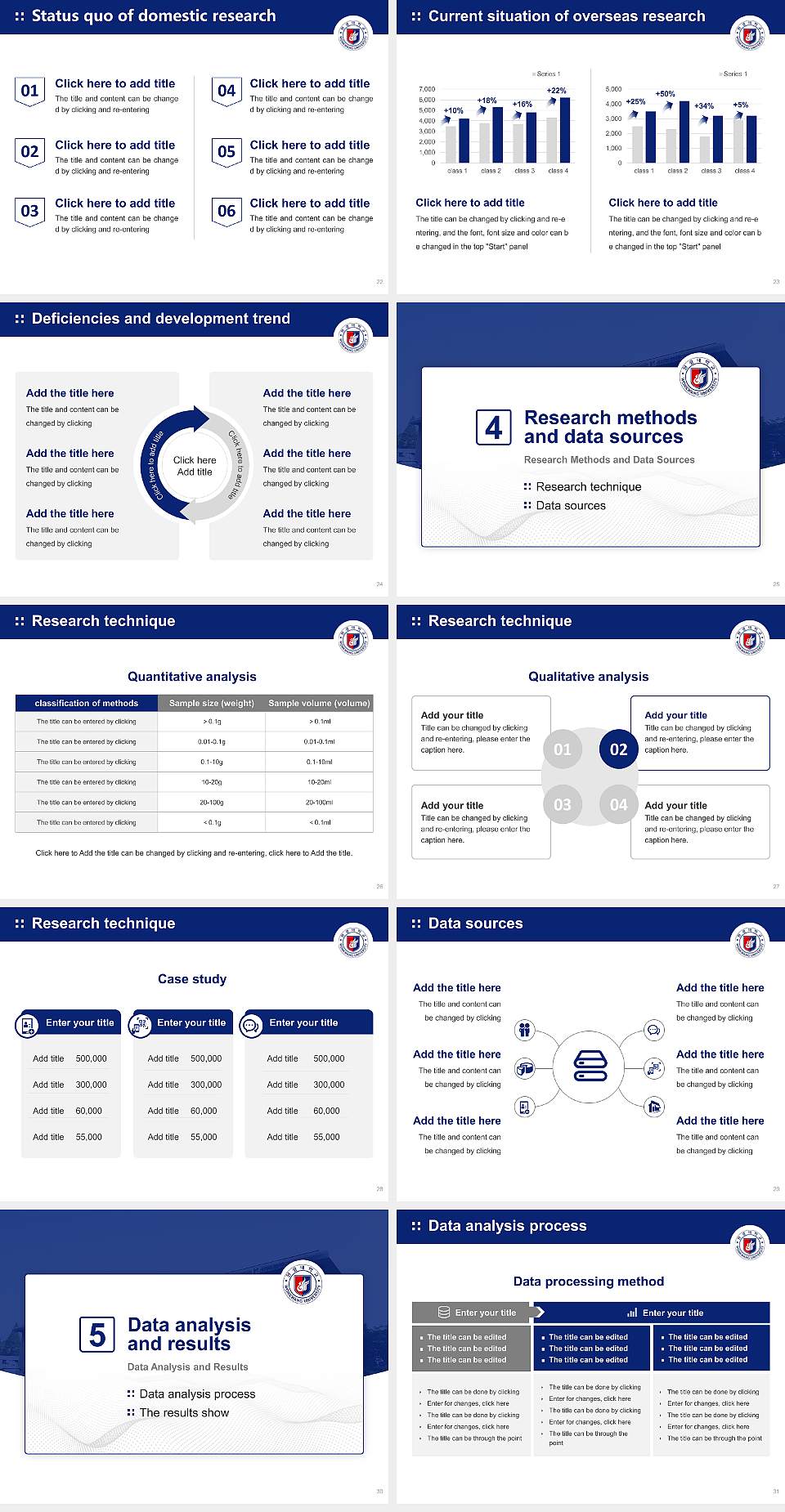 Wonkwang University Graduation Thesis Defense PPT Template4:3 ratio PPT effect preview image4