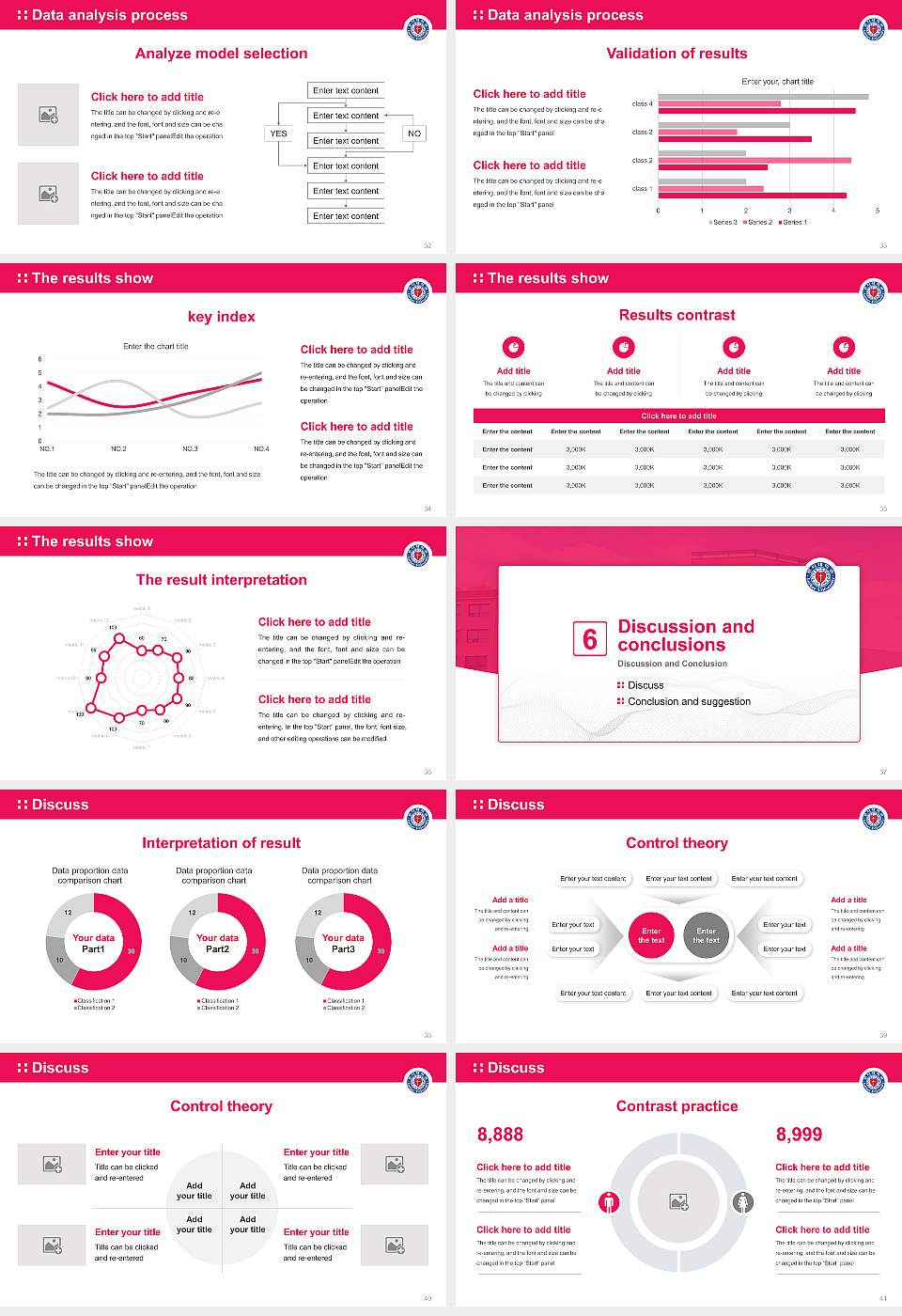 Luther University Graduation Thesis Defense PPT Template16:9 ratio PPT effect preview image5