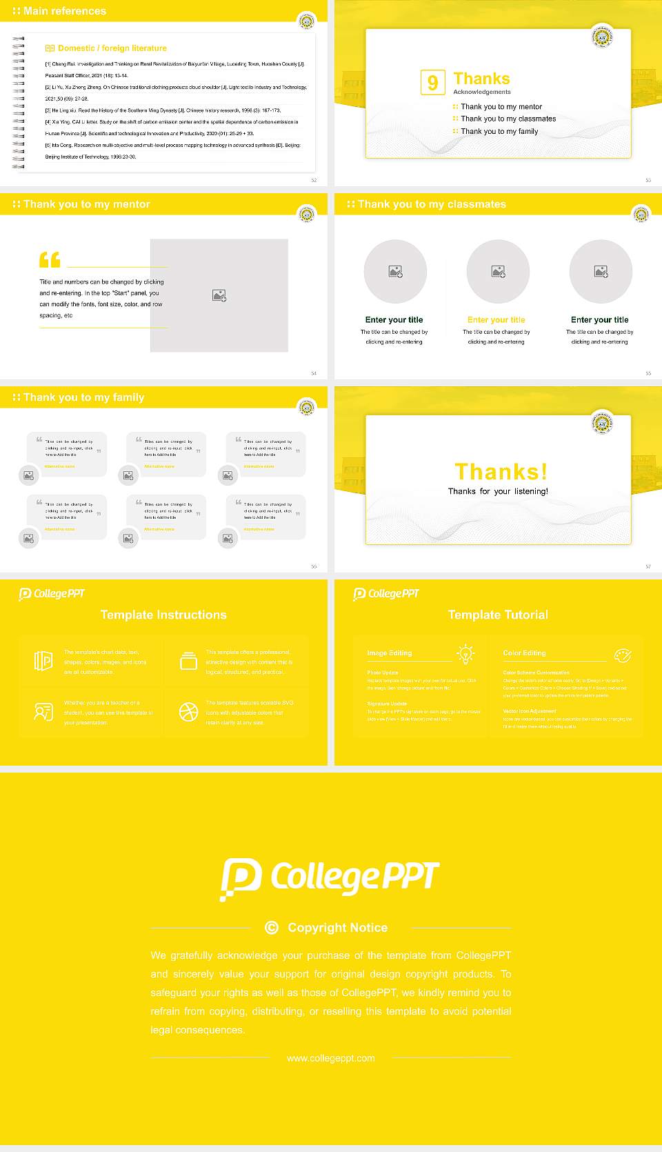 Taeshin Christian University Graduation Thesis Defense PPT Template16:9 ratio PPT effect preview image7