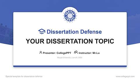 Beppu University Graduation Thesis Defense PPT Template