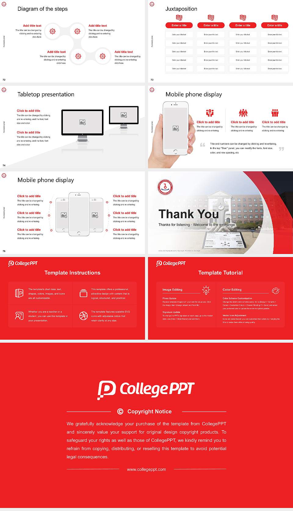Kyungin Women’s College Competition/Entrepreneurship Contest PPT Template16:9 ratio PPT effect preview image9