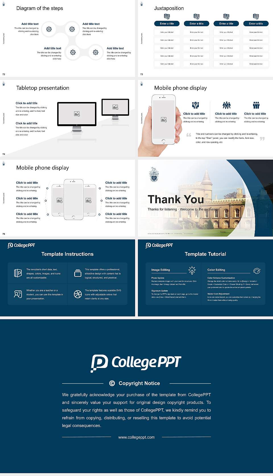 St Mary’s University, Twickenham Competition/Entrepreneurship Contest PPT Template16:9 ratio PPT effect preview image9