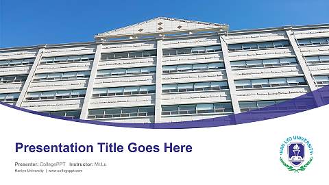 Hanlyo University Course/Courseware Creation PPT Template