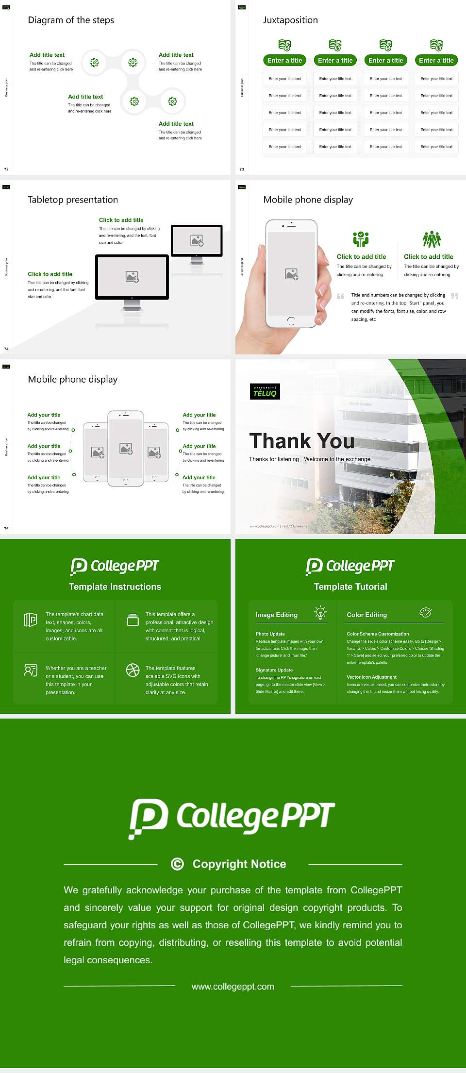 TéLUQ University Competition/Entrepreneurship Contest PPT Template4:3 ratio PPT effect preview image9