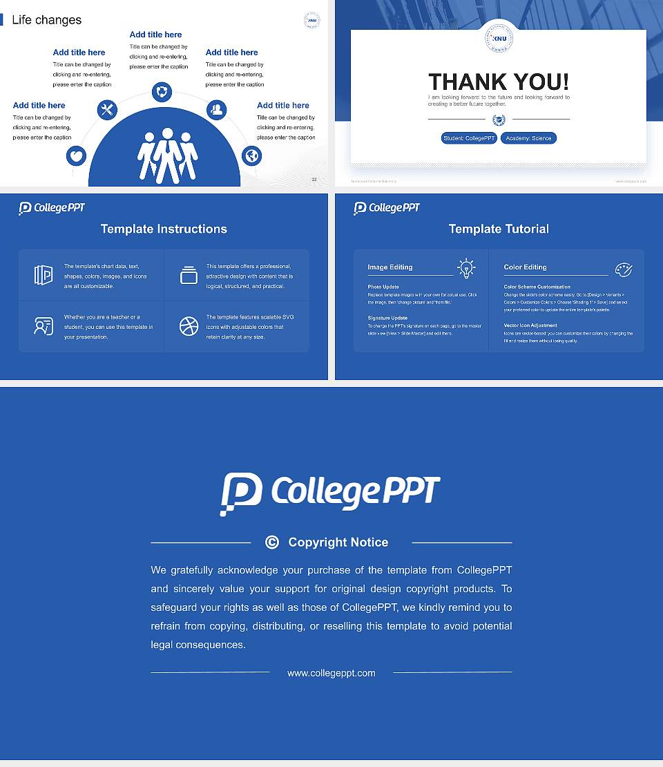 Samcheok National University National Scholarship Defense PPT Template16:9 ratio PPT effect preview image4