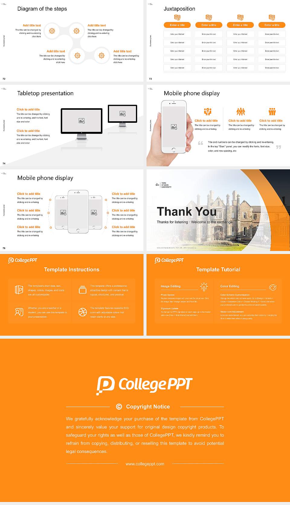 York St John University Competition/Entrepreneurship Contest PPT Template16:9 ratio PPT effect preview image9