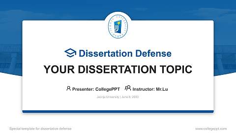 Jeonju University Graduation Thesis Defense PPT Template
