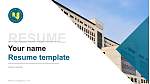 Honam University Resume PPT Template