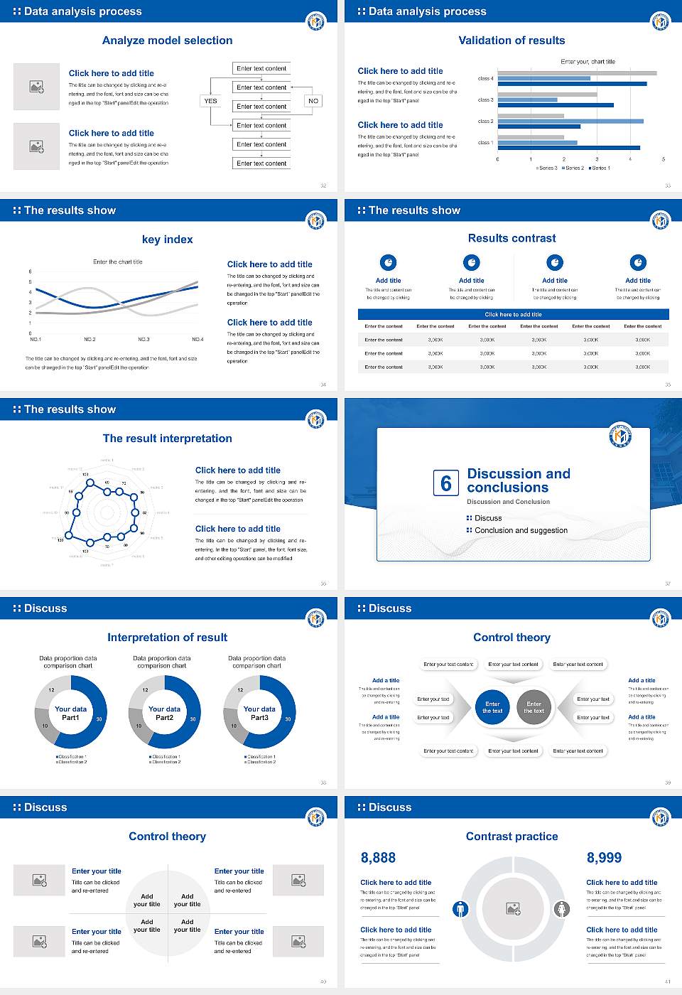 Kookje University Graduation Thesis Defense PPT Template16:9 ratio PPT effect preview image5