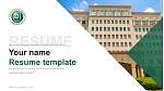 Dongnam Health University CV PPT-sjabloon