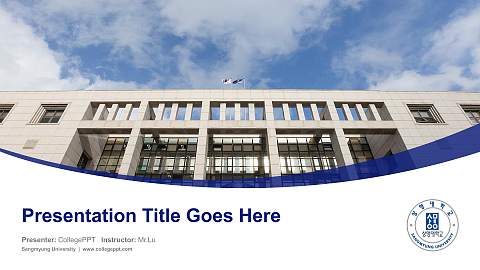 Sangmyung University Course/Courseware Creation PPT Template