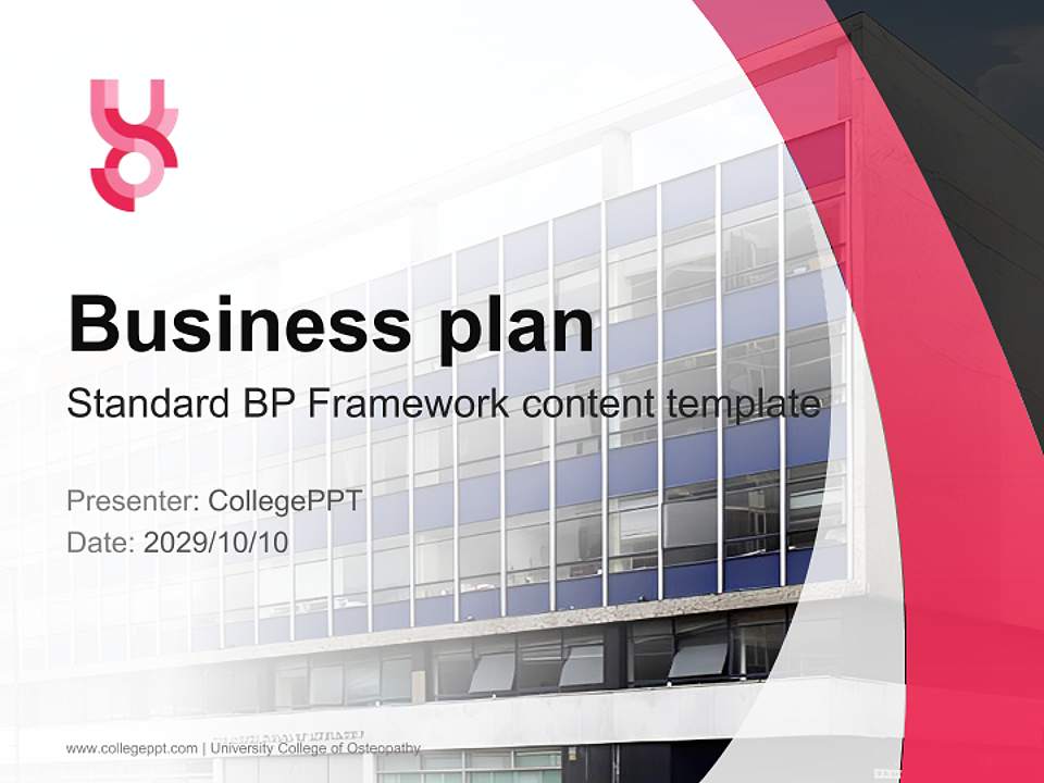 University College of Osteopathy Competition/Entrepreneurship Contest PPT Template4:3 ratio PPT effect preview image9