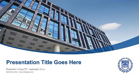 Seoil University Course/Courseware Creation PPT Template