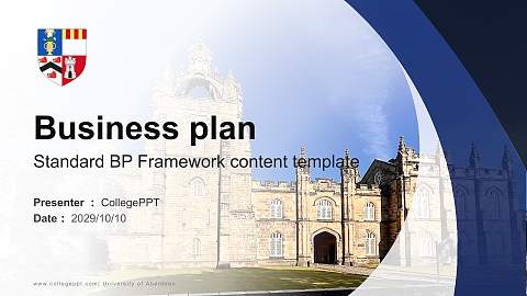 University of Aberdeen Competition/Entrepreneurship Contest PPT Template