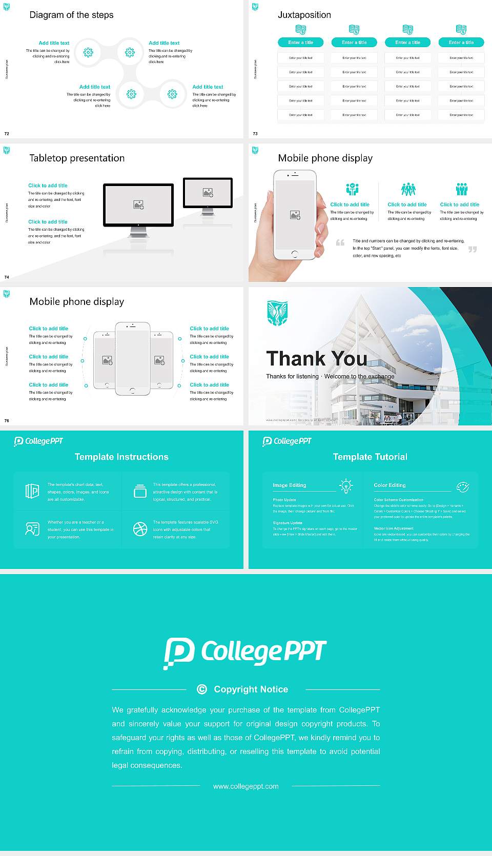 University of East London Competition/Entrepreneurship Contest PPT Template16:9 ratio PPT effect preview image9