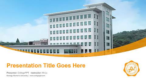 Kwangju Women’s University Course/Courseware Creation PPT Template