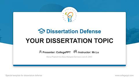 Korea Polytechnics Seoul Kangseo Campus Graduation Thesis Defense PPT Template