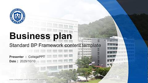 Changshin University Competition/Entrepreneurship Contest PPT Template