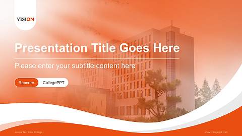 Jeonju Technical College Lecture Sharing and Networking Event PPT Template