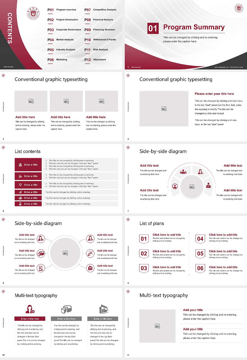 Mokwon University Competition/Entrepreneurship Contest PPT Template16:9 ratio PPT effect preview image2