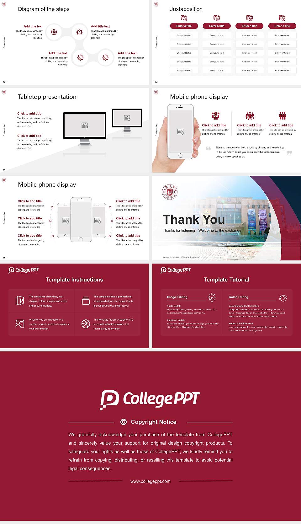 Mokwon University Competition/Entrepreneurship Contest PPT Template16:9 ratio PPT effect preview image9