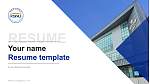 Kunsan National University CV PPT-sjabloon
