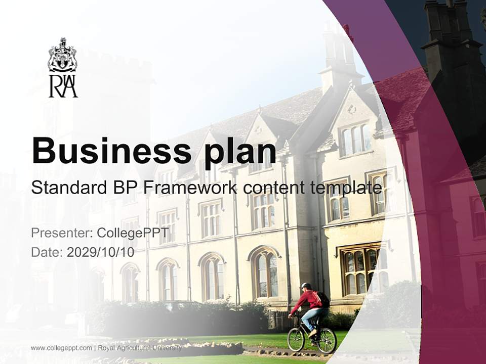 Royal Agricultural University Competition/Entrepreneurship Contest PPT Template4:3 ratio PPT effect preview image9