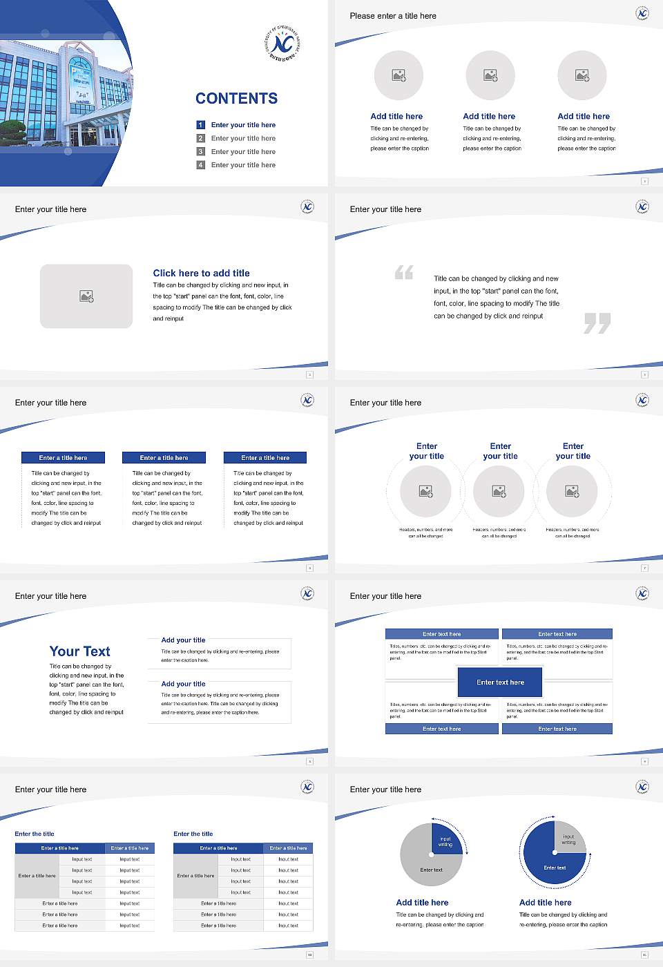 Gyeongnam Provincial Namhae College Course/Courseware Creation PPT Template16:9 ratio PPT effect preview image2