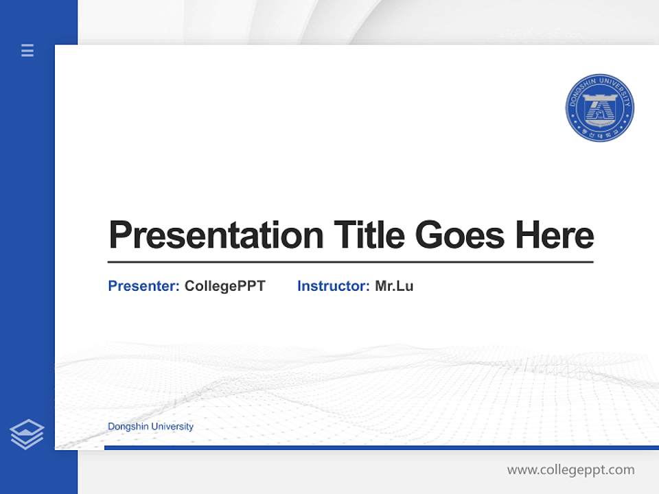 Dongshin University Thesis Proposal/Graduation Defense PPT Template4:3 ratio PPT effect preview image5