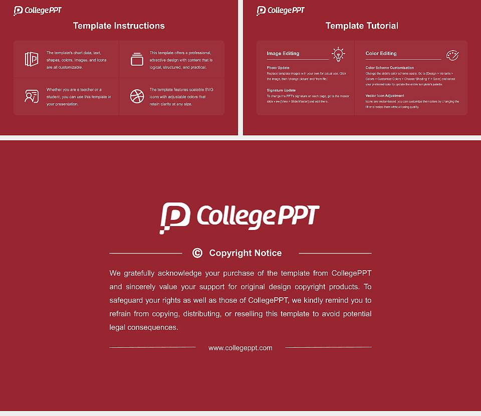 Joongbu University Course/Courseware Creation PPT Template16:9 ratio PPT effect preview image5