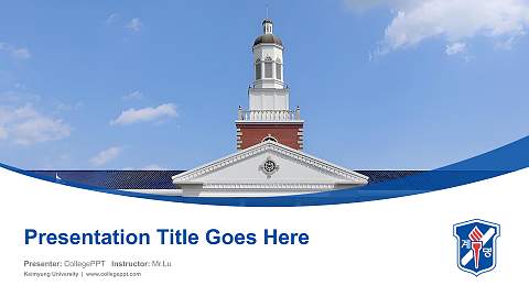 Keimyung University Course/Courseware Creation PPT Template