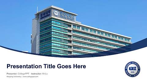 Hanyang University Course/Courseware Creation PPT Template