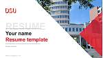 Dongseo University Resume Templat PPT