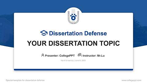 Hanil University Graduation Thesis Defense PPT Template