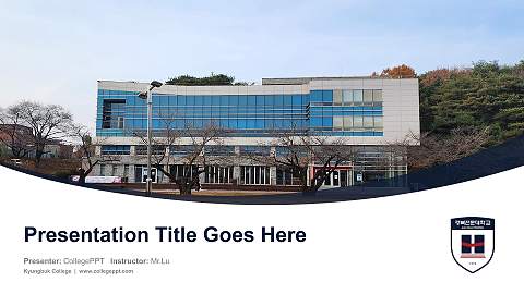 Kyungbuk College Course/Courseware Creation PPT Template