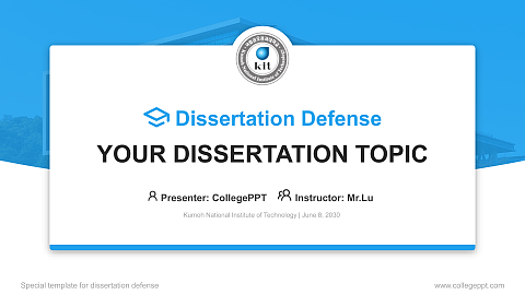 Kumoh National Institute of Technology Graduation Thesis Defense PPT Template