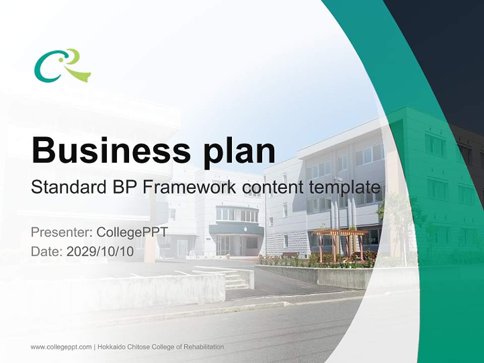 Hokkaido Chitose College of Rehabilitation Competition/Entrepreneurship Contest PPT Template4:3 ratio PPT effect preview image9