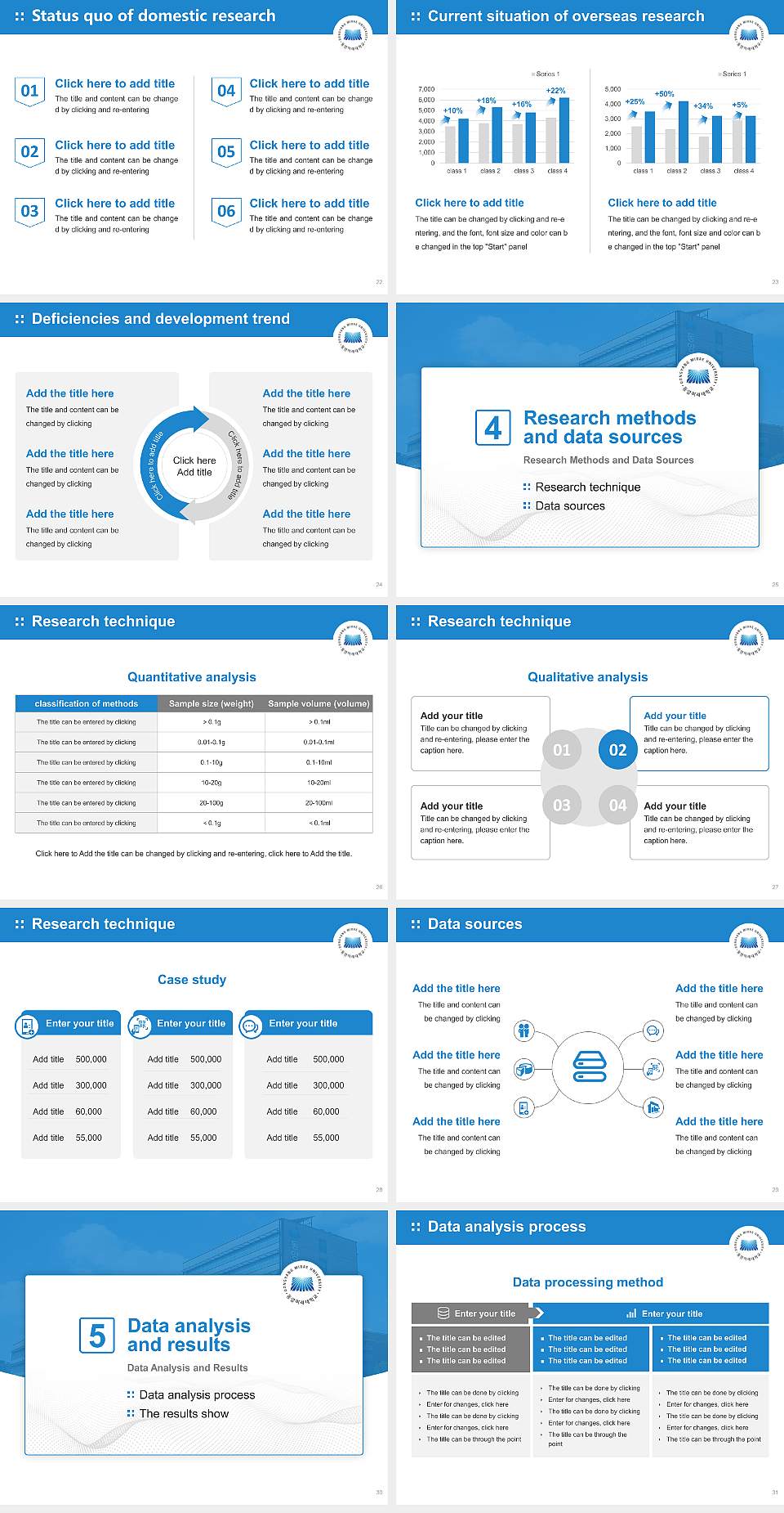 Dongyang Mirae University Graduation Thesis Defense PPT Template4:3 ratio PPT effect preview image4