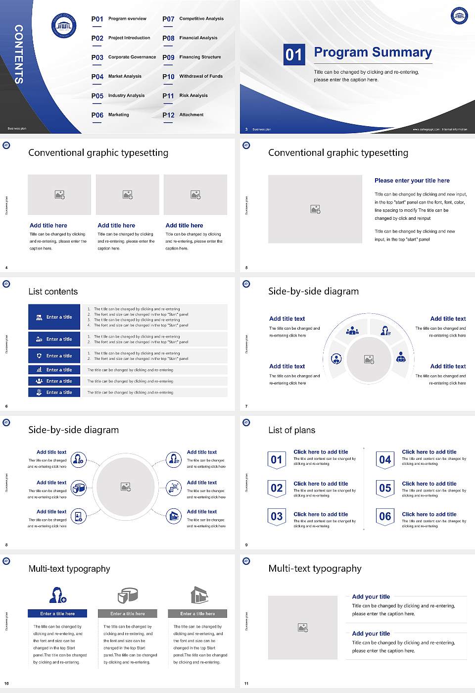 Shingu College Competition/Entrepreneurship Contest PPT Template16:9 ratio PPT effect preview image2